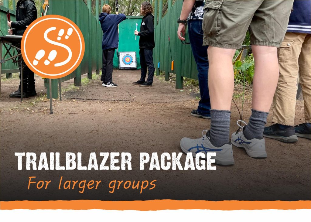 Trailblazer Package for larger group bookings at Primal Archery Busselton.